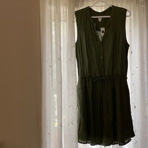 Gap TALL Brand New Olive Dress with Tags
